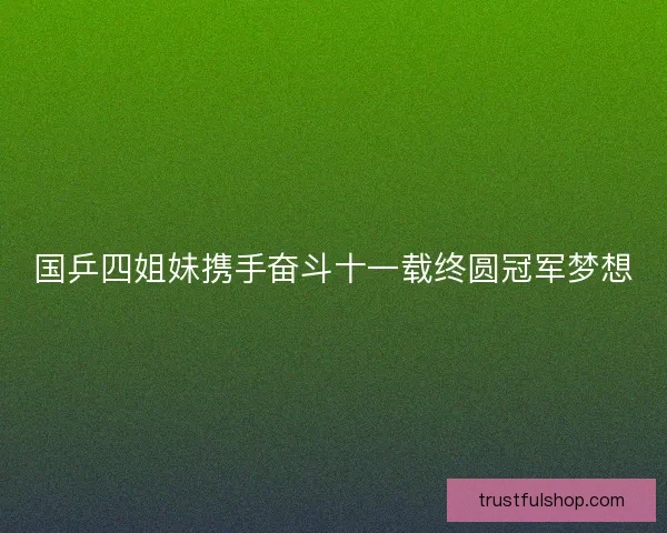 国乒四姐妹携手奋斗十一载终圆冠军梦想